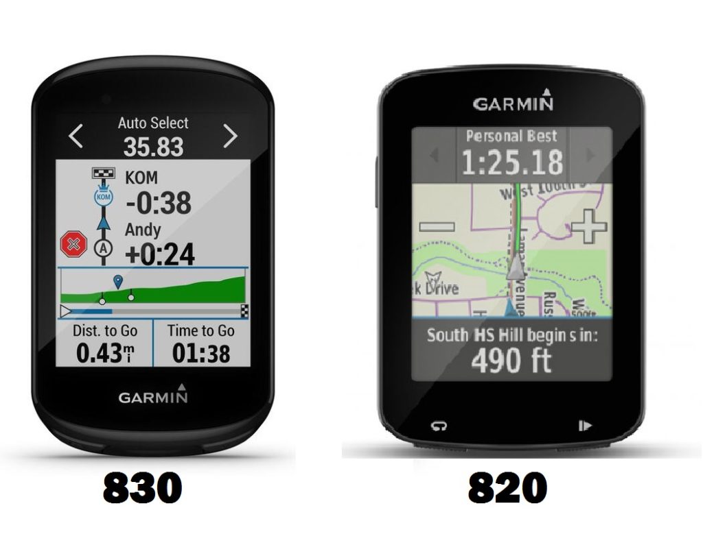 Garmin 830 vs 820